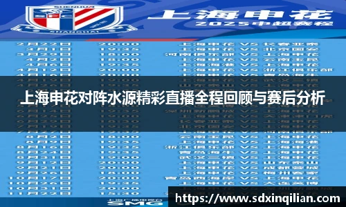 上海申花对阵水源精彩直播全程回顾与赛后分析